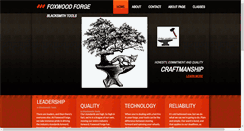 Desktop Screenshot of foxwoodforge.com